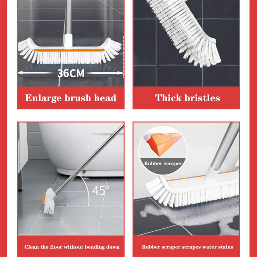GALESENA 1PC Sepetrel Pool Brush with Curved Edges, Extra-Wide Heavy Duty Pool Cleaning Brushes with Reinforced Aluminum Back, Strong Bristles, Fits Standard Pool Poles – Safe for Vinyl Liners