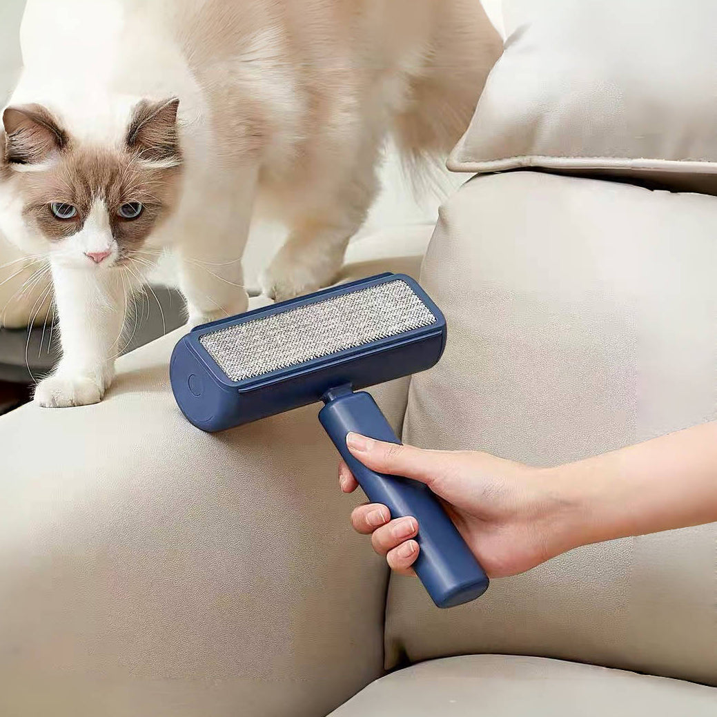 GALESENA 1PC reusable roller hair brush, cleaning brushes,long handle manual hair removal brush, used for cat grooming, pet hair removal, sofa, carpet, dust-proof plastic