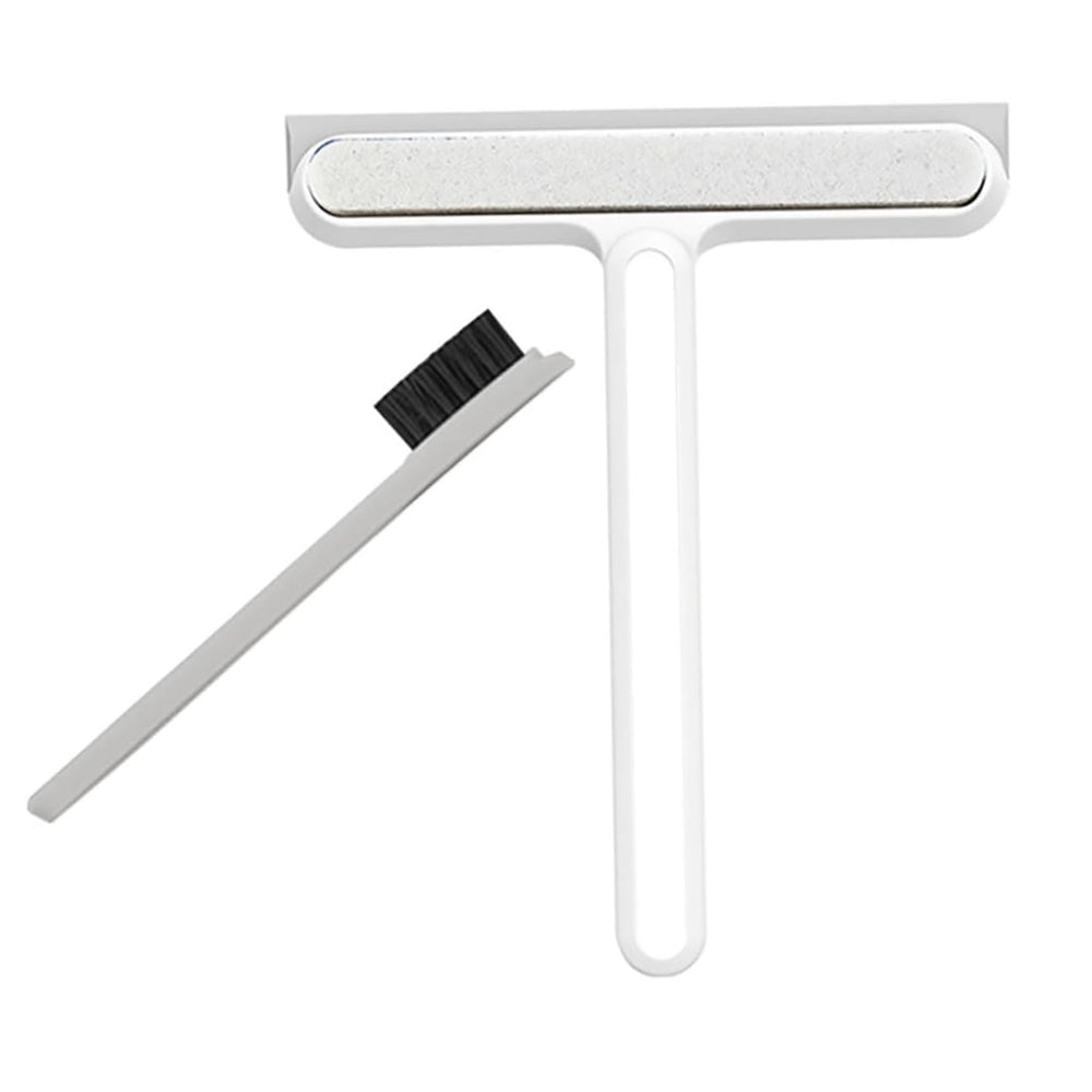 GALESENA 4-in-1 Multi-Purpose Cleaning Tool,Cleaning Brushes : Squeegee, Sponge, Brush & Spatula for Windows, Shower Doors, Smooth Surfaces