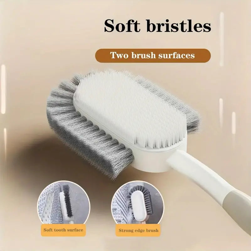 GALESENA 1PC white brush shoe with handle, cleaning brushes,multi-purpose, Brushes for washing up clothes, kitchen etc