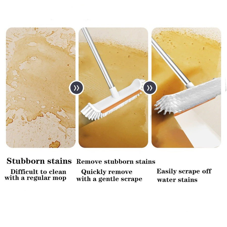 GALESENA 1PC Sepetrel Pool Brush with Curved Edges, Extra-Wide Heavy Duty Pool Cleaning Brushes with Reinforced Aluminum Back, Strong Bristles, Fits Standard Pool Poles – Safe for Vinyl Liners
