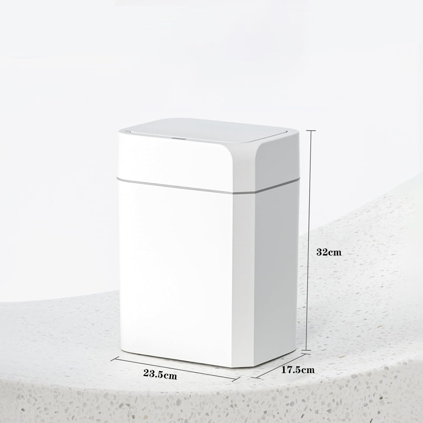 GALESENA Motion Sensor Trash Can With Lid 12L Automatic Small Slim Garbage Can Smart Trash Bin For Bathroom, Kitchen, Office, Bedroom, Living Room, Toilet,Trash containers for household use