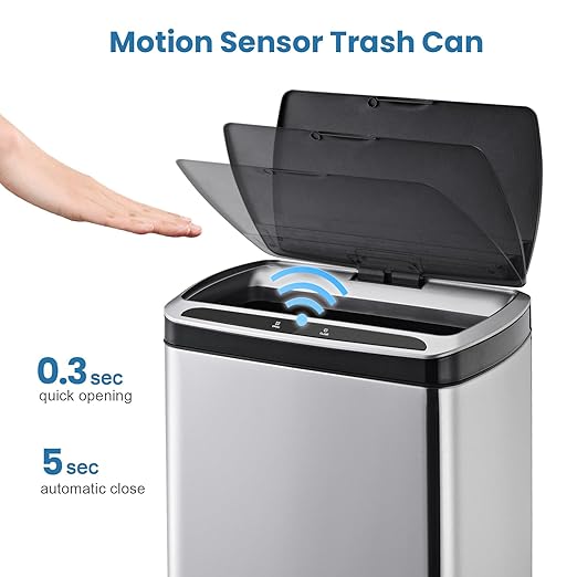 5112 Stainless Steal Induction Trash Bin
