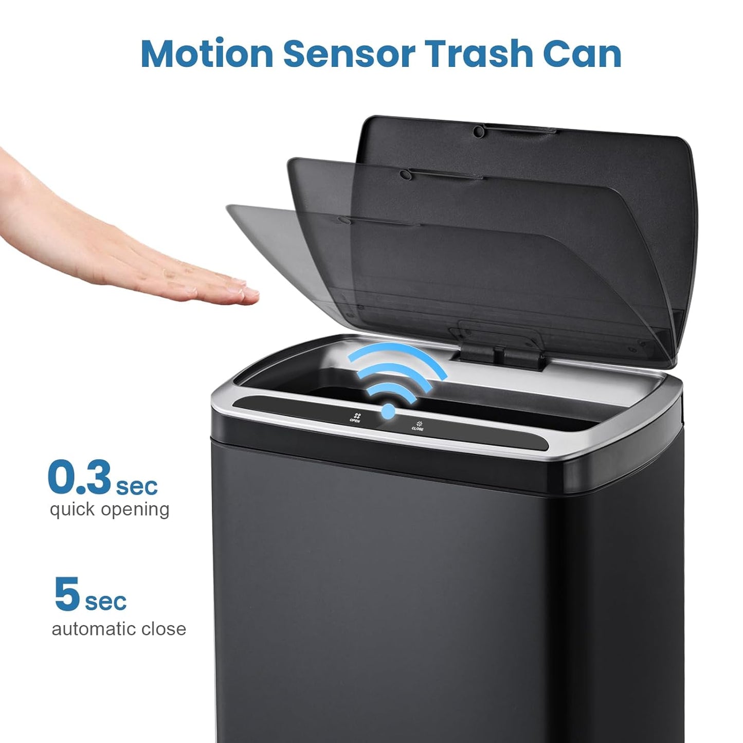 5112 Stainless Steal Induction Trash Bin