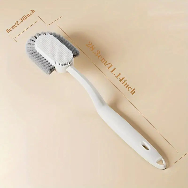 GALESENA 1PC white brush shoe with handle, cleaning brushes,multi-purpose, Brushes for washing up clothes, kitchen etc