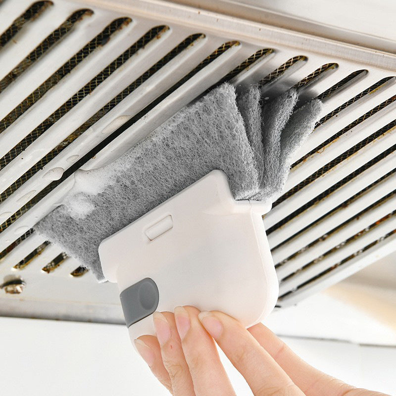 GALESENA Window Track Cleaning Brushes 3-in-1,Multi-Purpose Groove Brush with Replaceable Head, Window Sill & Sliding Door Track Cleaner for Tiles, Blinds, Car Vents, Corners & Small Spaces