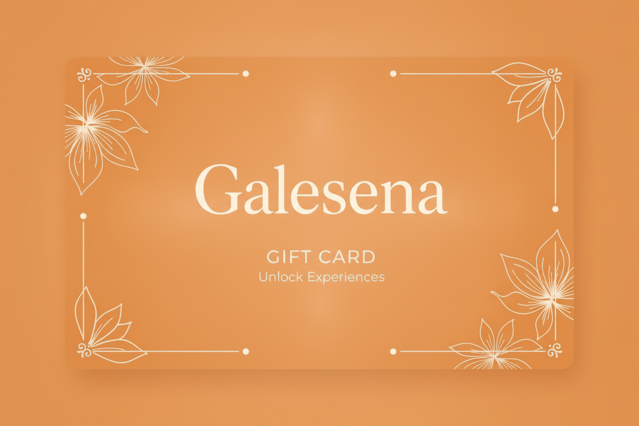 Galesena 橙色礼品卡设计