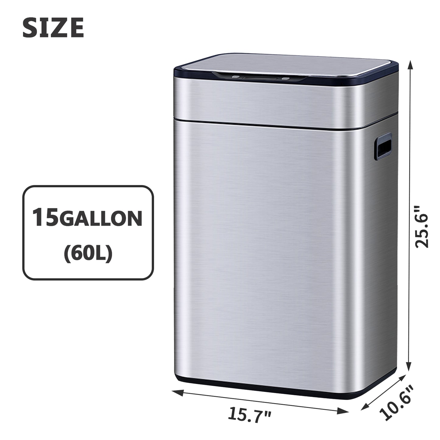 5515 Stainless Steel Trash Bin
