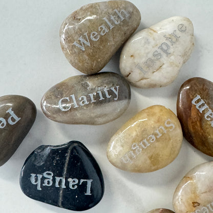 GALESENA Smooth natural stones for meditation, home decor and gifts