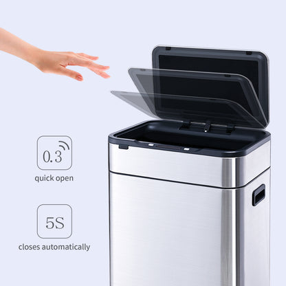 5524 Stainless Steel Induction Trash Bin