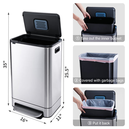 7116 Step Trash Can