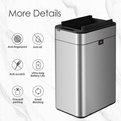 5535 Stainless Steel Induction Trash Bin