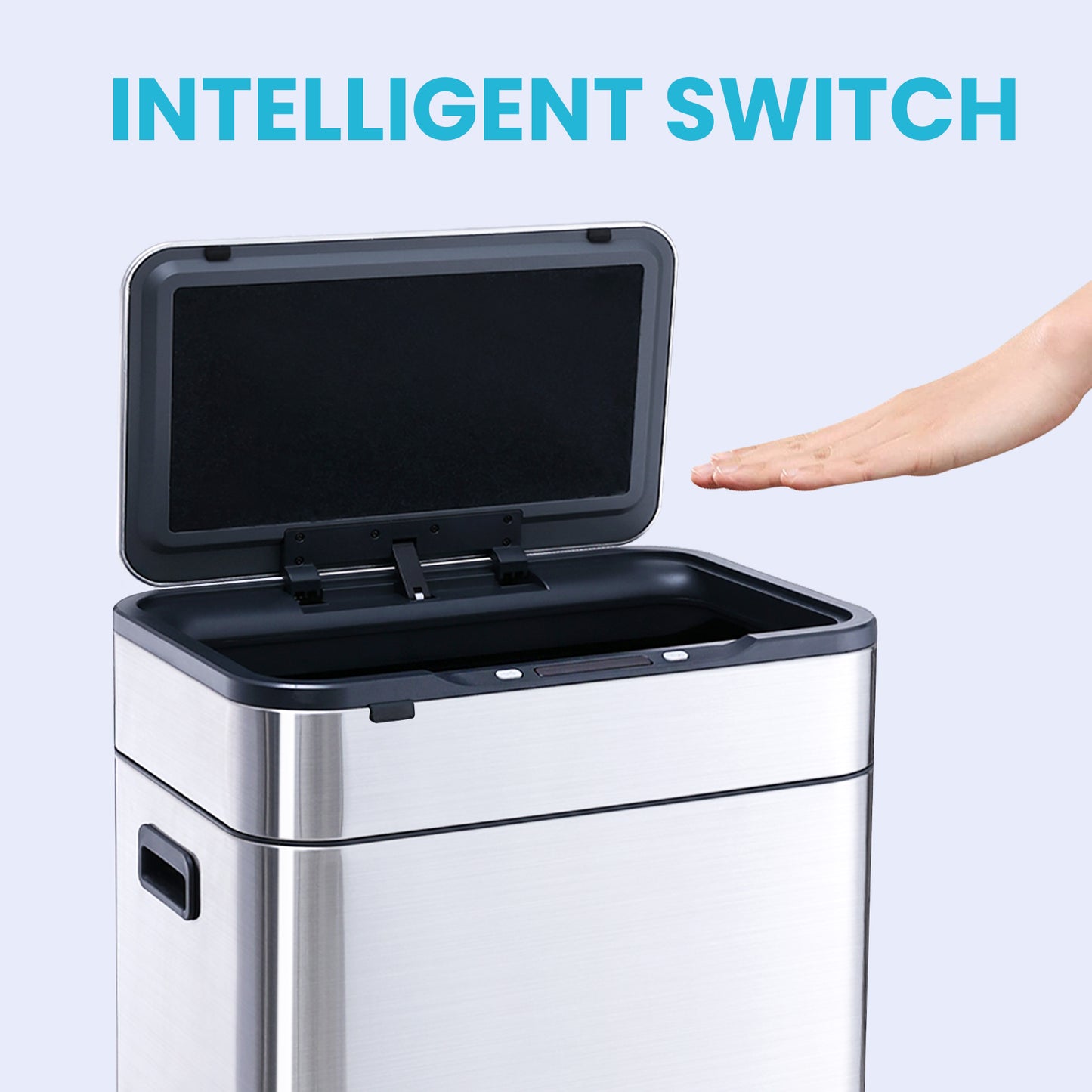5524 Stainless Steel Induction Trash Bin