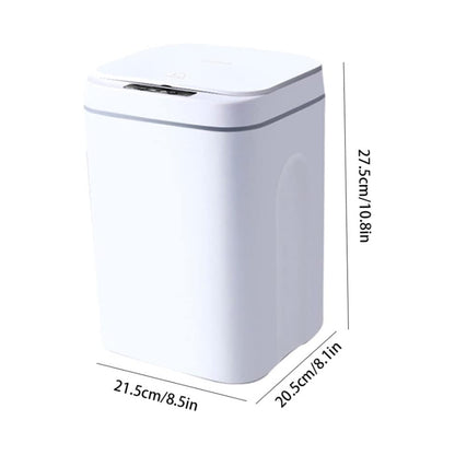GALESENA Touchless Bin Trash Can Smart Sensor Waste Bin Electric Touchless Bin Automatic Mute With Cover For Kitchen Bedroom 12L,Trash cans for household purposes