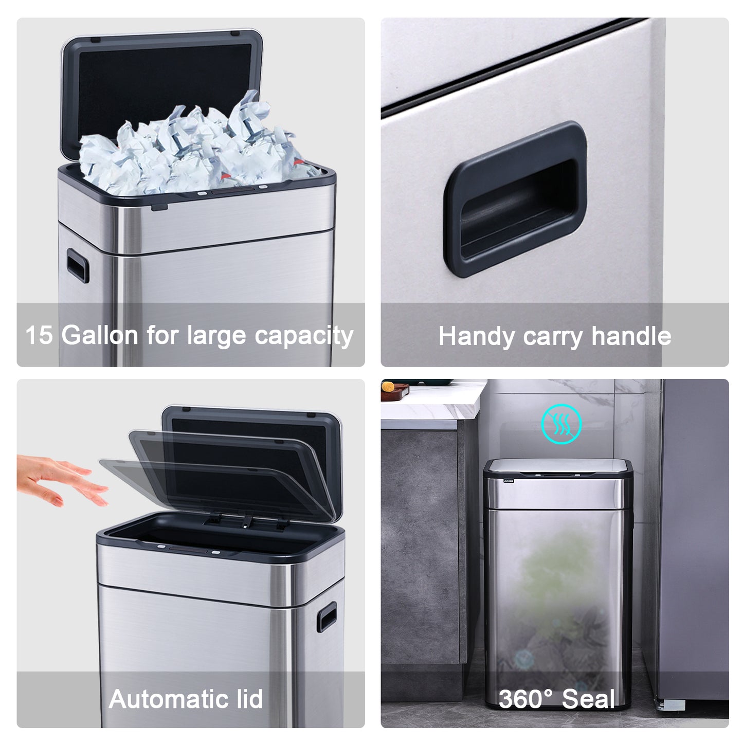 5515 Stainless Steel Trash Bin
