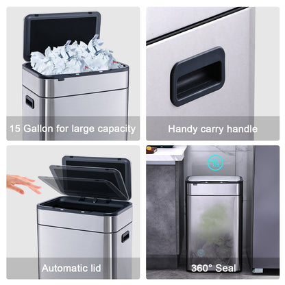 5515 Stainless Steel Trash Bin