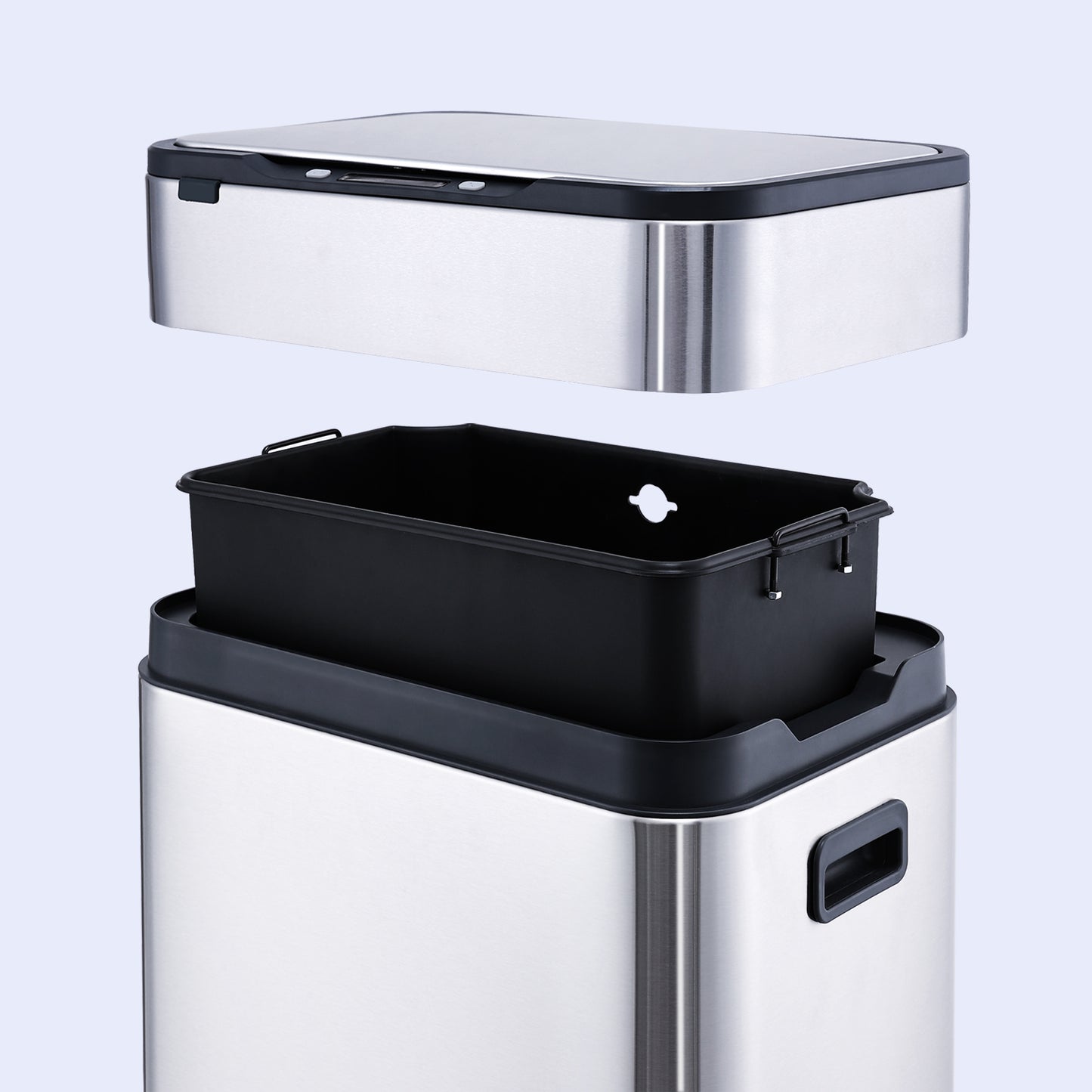 5524 Stainless Steel Induction Trash Bin
