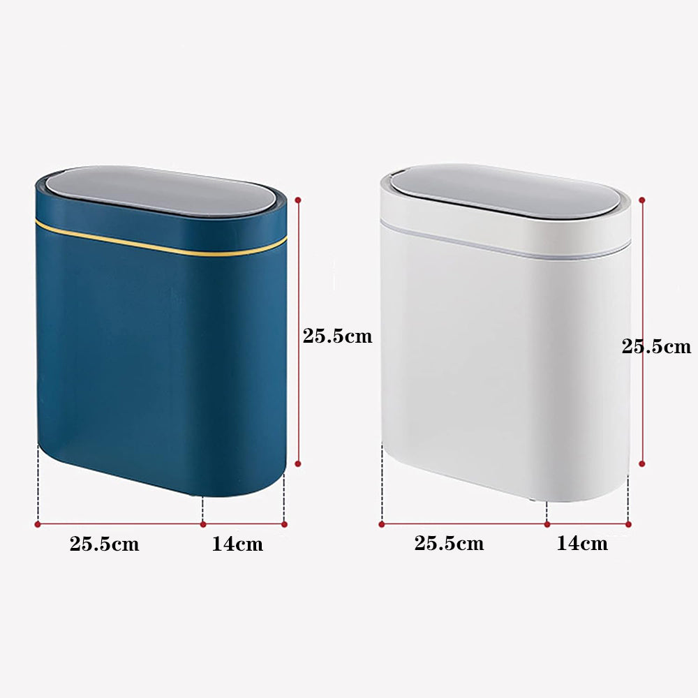 GALESENA Trash Can Smart Sensor 7L Trash Can Electronic Automatic Household Bathroom Toilet Narrow Seam Storage Bucket Smart Home Trash Bin Rubbish Can,Trash cans for household purposes