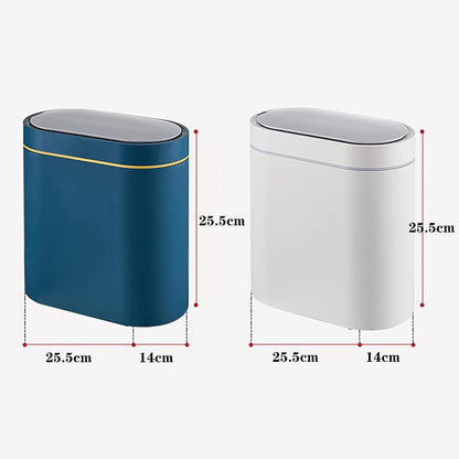 GALESENA Trash Can Smart Sensor 7L Trash Can Electronic Automatic Household Bathroom Toilet Narrow Seam Storage Bucket Smart Home Trash Bin Rubbish Can,Trash cans for household purposes