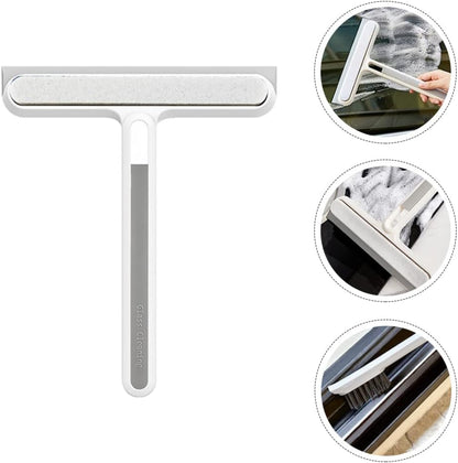 GALESENA 4-in-1 Multi-Purpose Cleaning Tool,Cleaning Brushes : Squeegee, Sponge, Brush & Spatula for Windows, Shower Doors, Smooth Surfaces
