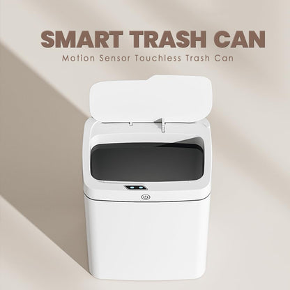 GALESENA Automatic Trash Can, Trash cans for household purposes,Smart Plastics Touchless Garbage Can, 4 Gallon Smart Trash Bin, Self Sealing Motion Sensor Bins For Kitchen, Office Toilet