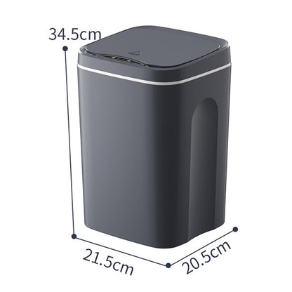 GALESENA Touchless Bin Trash Can Smart Sensor Waste Bin Electric Touchless Bin Automatic Mute With Cover For Kitchen Bedroom 12L,Trash cans for household purposes