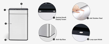 5515 Stainless Steel Trash Bin