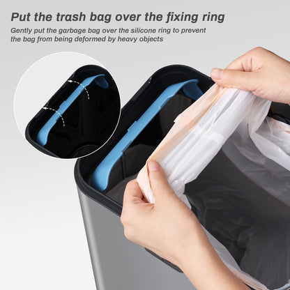 5535 Stainless Steel Induction Trash Bin