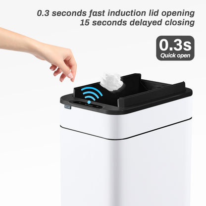 5535 Stainless Steel Induction Trash Bin