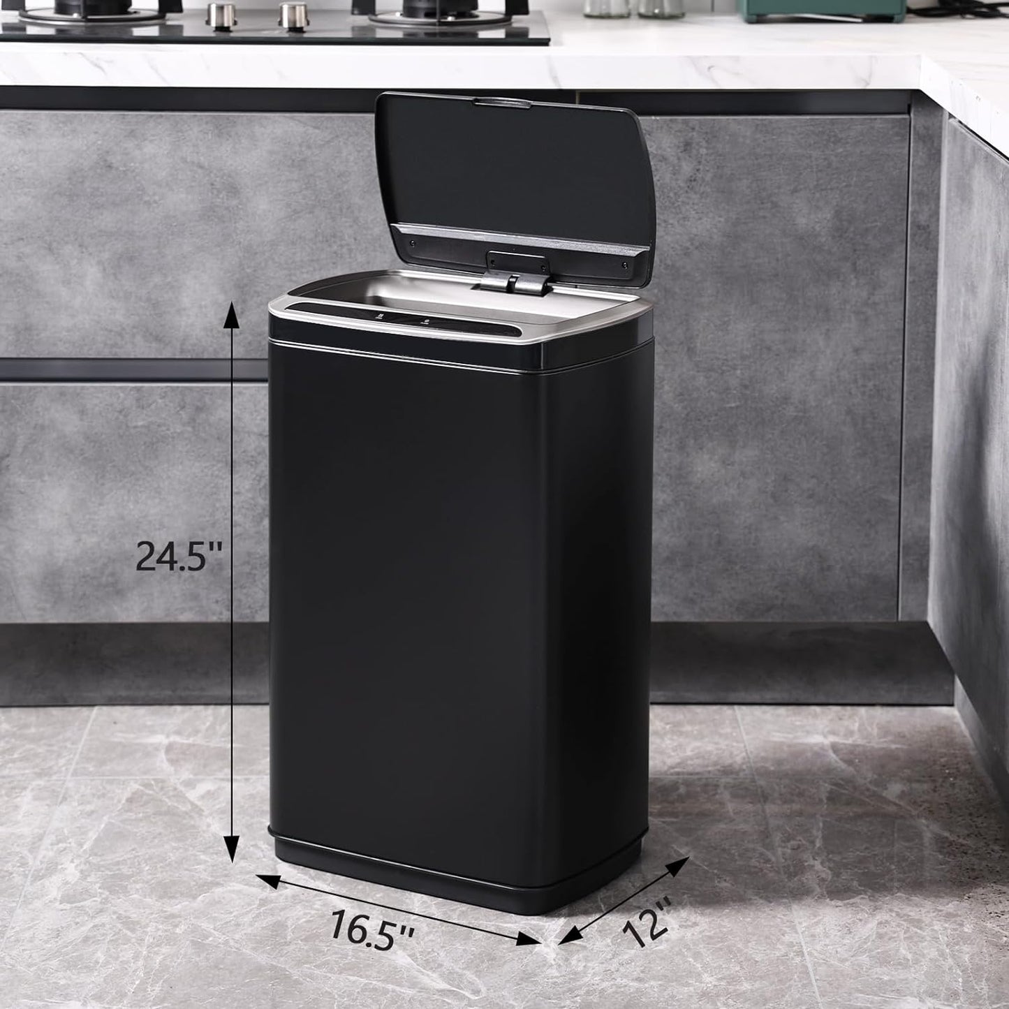 5112 Stainless Steal Induction Trash Bin