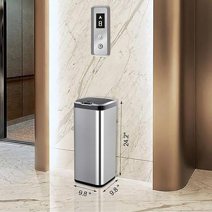 6312 Stainless Steel Induction Trash Bin