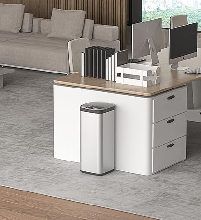 6312 Stainless Steel Induction Trash Bin