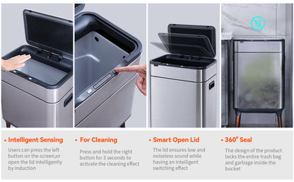 5524 Stainless Steel Induction Trash Bin