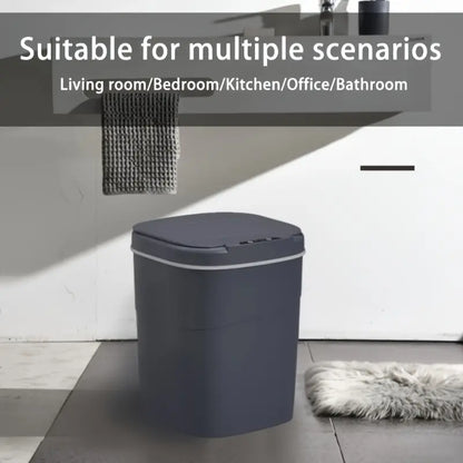 GALESENA 18L Smart Trash can, Covered Trash can, Waterproof, Automatic Sensing, Built-in Luminous Deodorant, Trash cans for household purposes,Suitable for Bedroom Bathroom Office Kitchen, etc