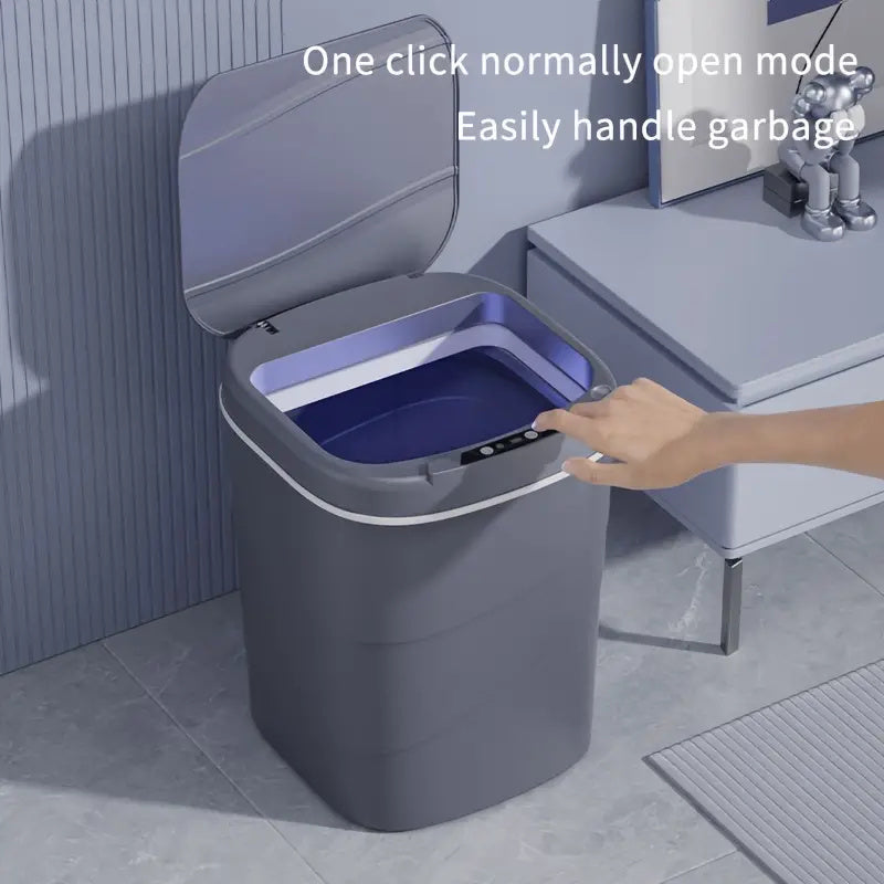 GALESENA 18L Smart Trash can, Covered Trash can, Waterproof, Automatic Sensing, Built-in Luminous Deodorant, Trash cans for household purposes,Suitable for Bedroom Bathroom Office Kitchen, etc