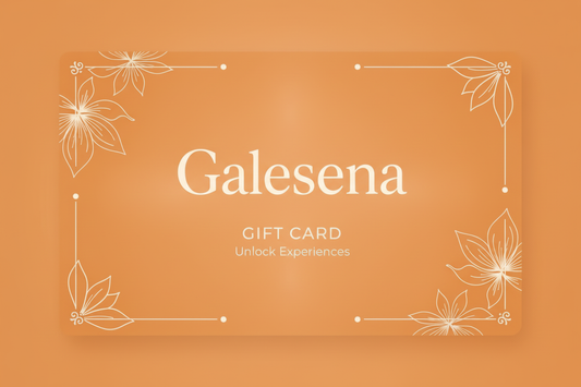 Galesena 橙色礼品卡设计